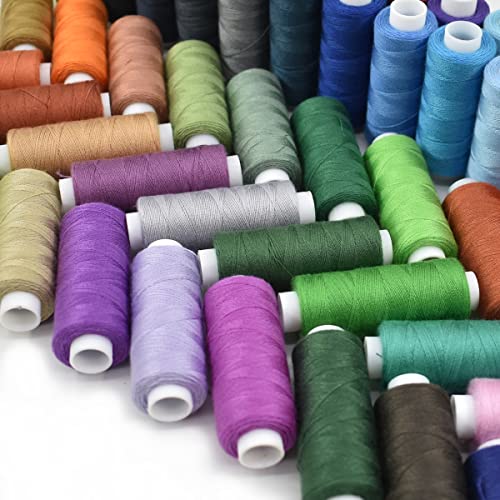 BDS-HOME Sewing Thread Kit 100 Color All Purpose Polyester Thread kit 250 Yards Each Spool for Quilting Embroidery Thread Kit Hand and Machine Sewing - Image 5