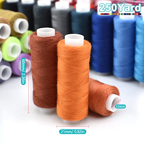 BDS-HOME Sewing Thread Kit 100 Color All Purpose Polyester Thread kit 250 Yards Each Spool for Quilting Embroidery Thread Kit Hand and Machine Sewing - Image 2