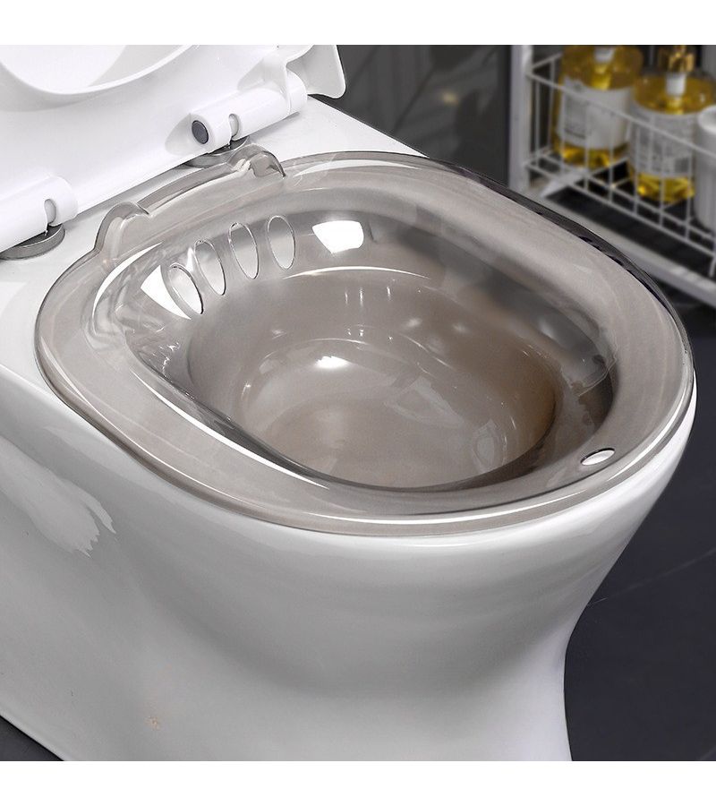 Gray Squat Free Bidet for Elderly Pregnant Women Hemorrhoid Bath Care - Image 1