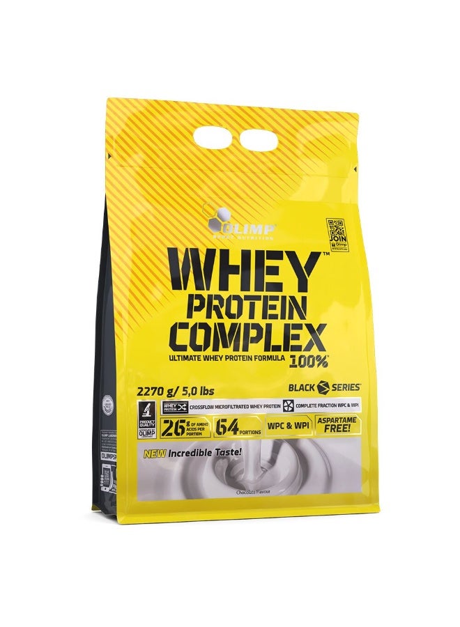 Whey Protein Complex 100% Chocolate Flavour, 5lbs - High-Quality Protein for Muscle Support & Recovery