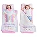 Cokouchyi Extra Large Toddler Nap mat by Cokouchyi Toddler Sleeping Bag with Removable Pillow Measures 53 x 21 x 15 Inches Sleeping Mat for Girls Ideal for Daycare and Preschool Kindergarten Butterfly - Image 3