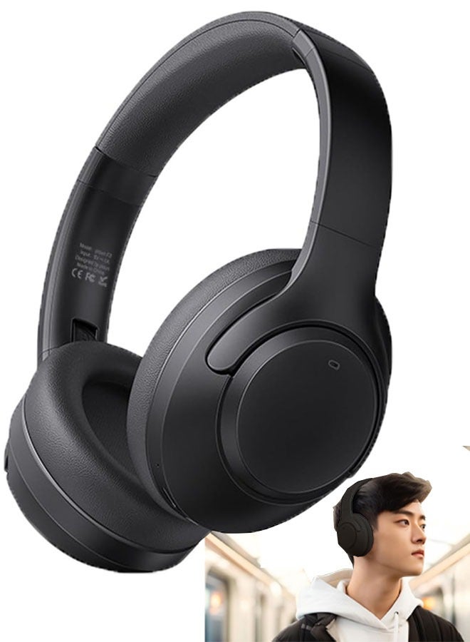 Picun Over Ear Headphones Upgraded Bluetooth V5.3 HiFi Stereo Enclosed Deep Bass No Delay Lightweight 40mm HD Driver Unit 46H Playback/Calling Noise-Canceling - Image 1