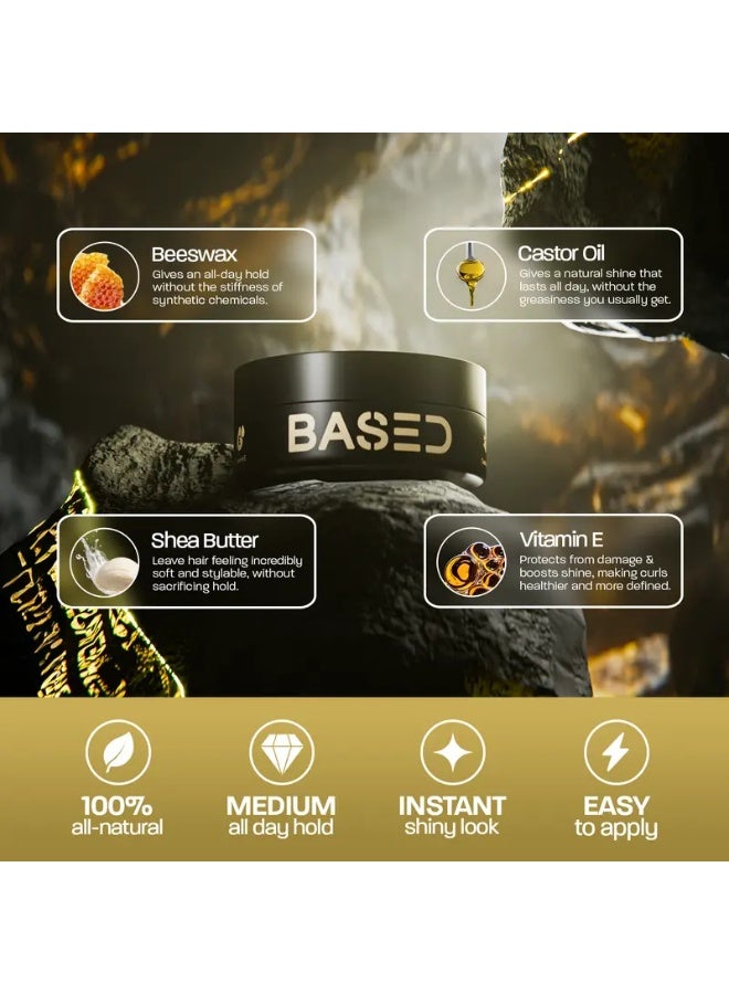 استنادا الي طين تصفيف الشعر برائحة منعشة، لمعان متوسط، يُستخدم لتصفيف الشعر، تأثير غير لامع، ملمس مُحسّن، 90 جرام - Image 2