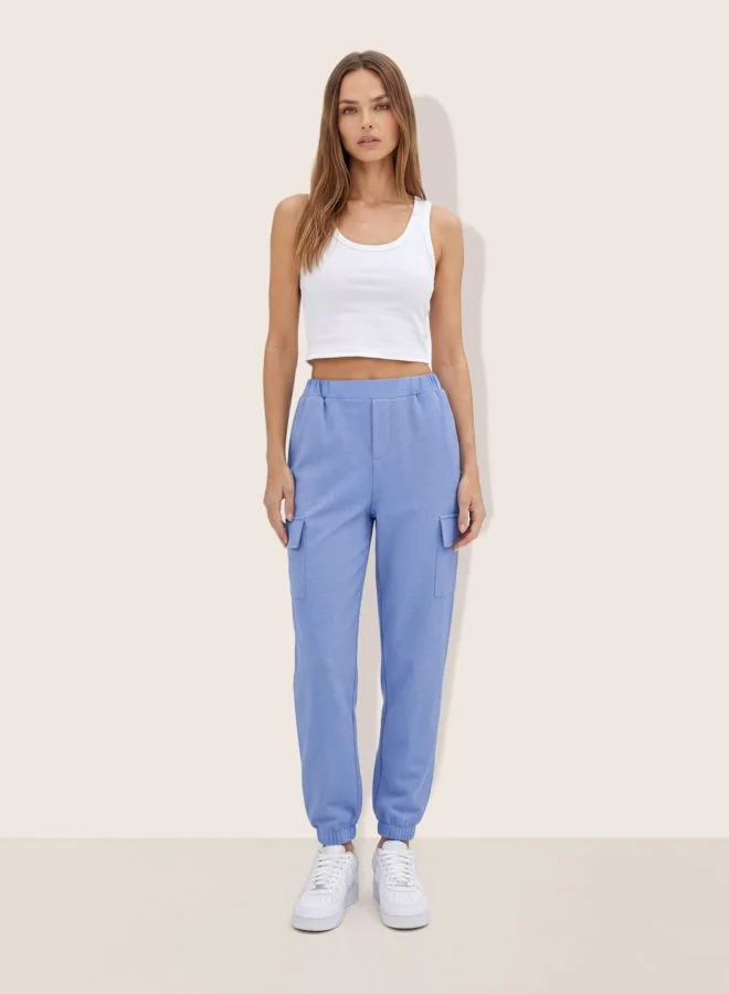 Freehand  Women Relaxed Fit Solid High Rise Joggers  | Best Price UAE