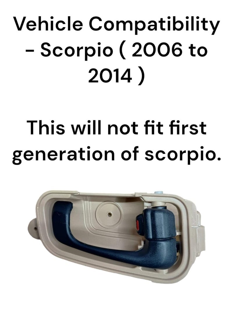 Auto-Ex Inner Inside Door Handle Lock RC Lever Compatible/Replacement for Mahindra Scorpio (2006 to 2014) Right Hand or Driver Side - Image 2