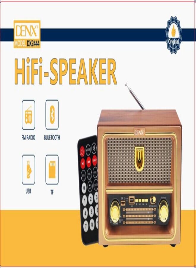 Denx Denx HiFi-Speaker & Radio DX2444 With Remote