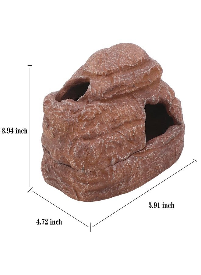 AQUA KT Reptile Hide and Cave Hideout for Leopard Crested Gecko Ball Python Lizard Bearded Dragon Snake Amphibians Hiding Place Terrarium Habitat Decoration - Image 4