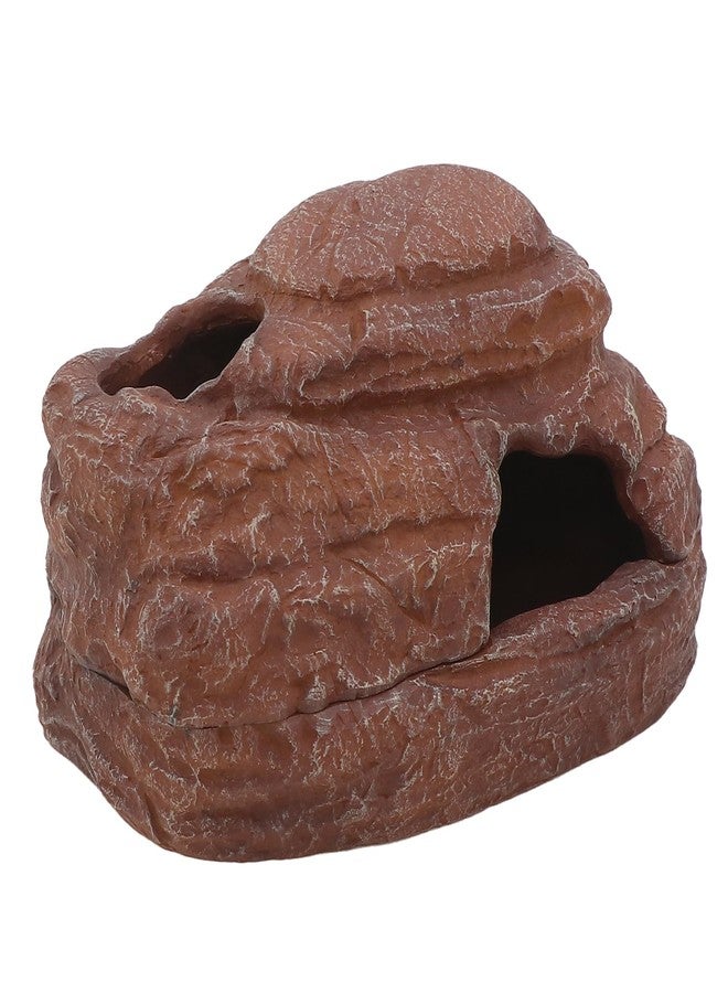 AQUA KT Reptile Hide and Cave Hideout for Leopard Crested Gecko Ball Python Lizard Bearded Dragon Snake Amphibians Hiding Place Terrarium Habitat Decoration - Image 1
