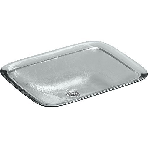 Kohler كوهلر K-2773-B11 إينيا، إصدارات الفنانين حوض استحمام زجاجي مستطيل، جليدي - Image 5