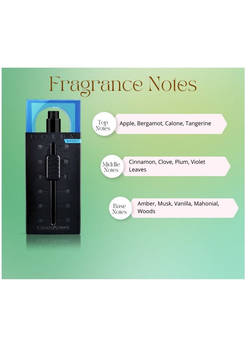 Chris Adams Dolby Sport Pour Homme EDP 100ml  - Image 3