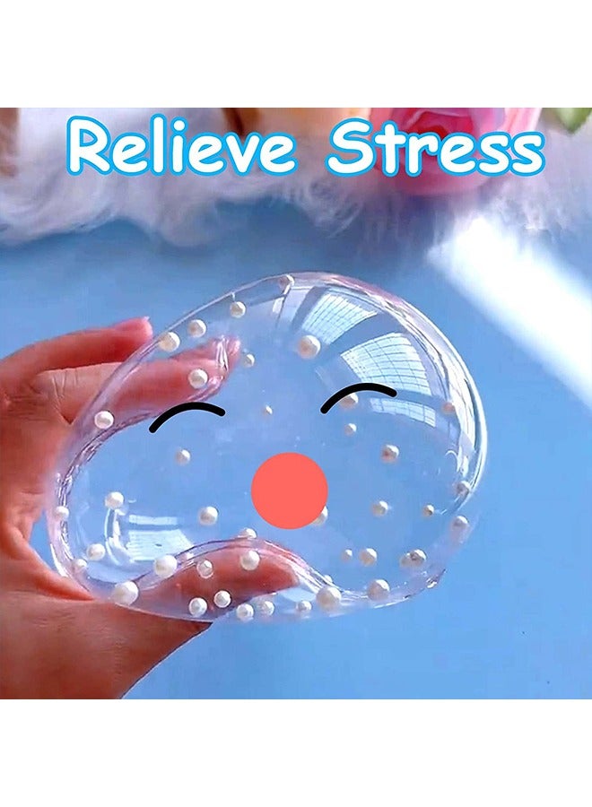 Nano Tape Bubble Kit, 3M×2Pcs Nano Tape with Balloon Pump, 10pcs Straw, 1pcs Clamps, Stickers,12 Kinds of Glitter, Nano Tape Magic Plastic Bubble Balloon DIY Craft Kit for Kids(White+Pink) - Image 4