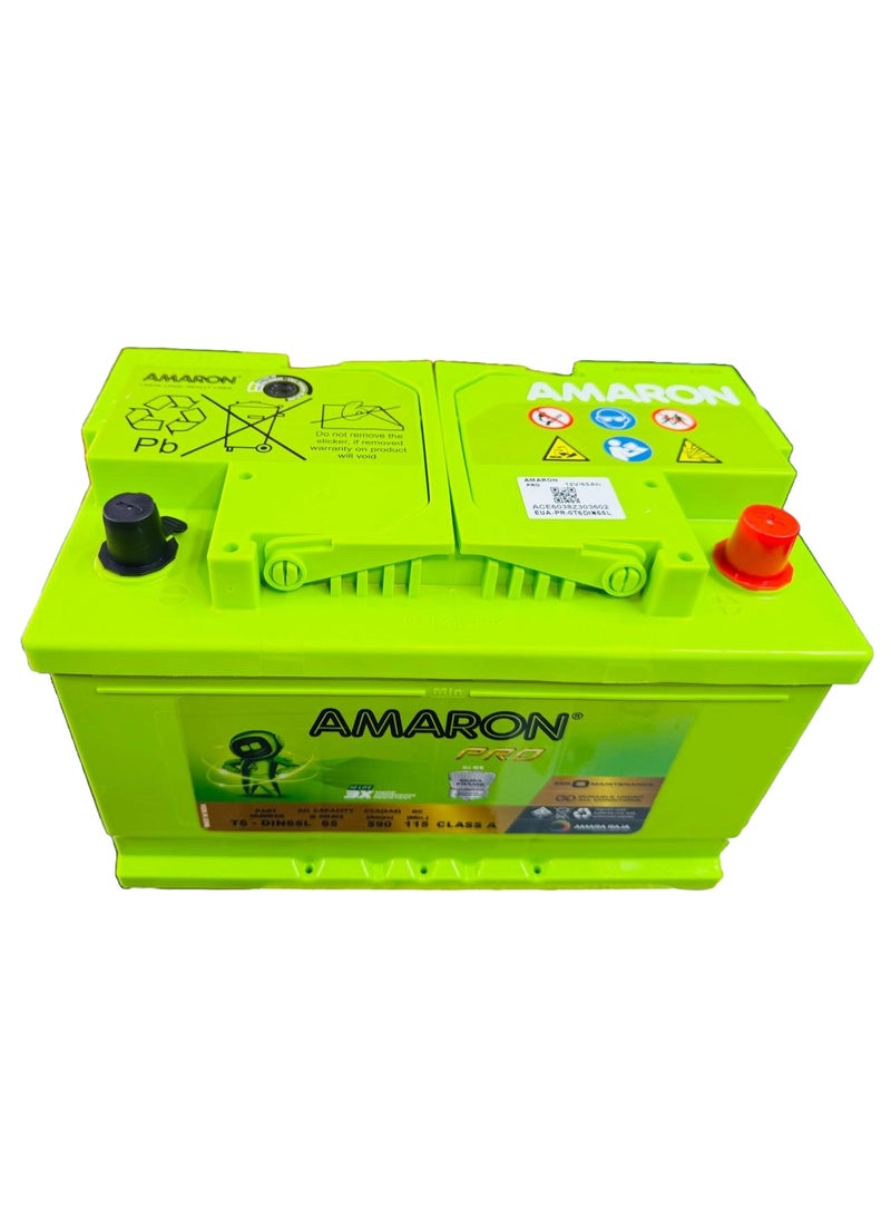 Amaron Car Battery 12V 65AH DIN65L/T6 ( Fortuner 2016~`) - Image 1