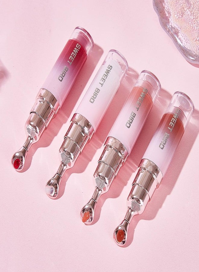URQT Peptide Brightening Lip Serum for Fuller Looking Lips, Hydrating Plumping Lip Oil, Smooth Lip Lines & Enhance Natural Pink Tone, Cooling Metal Applicator, Glassy Juicy Lips Makeup (04#BABY PINK - Image 5