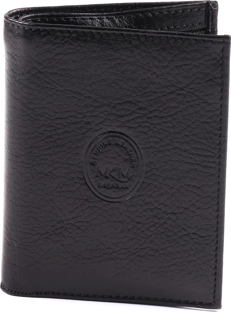 Mkm Black Leather Men's Wallet