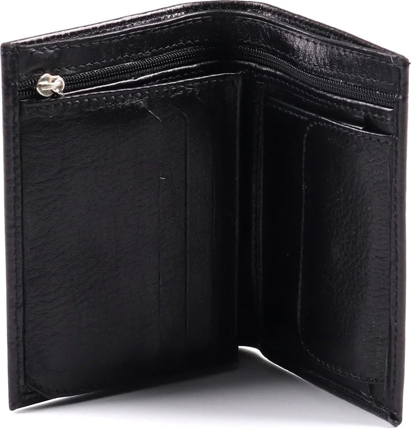 Mkm Black Leather Men's Wallet