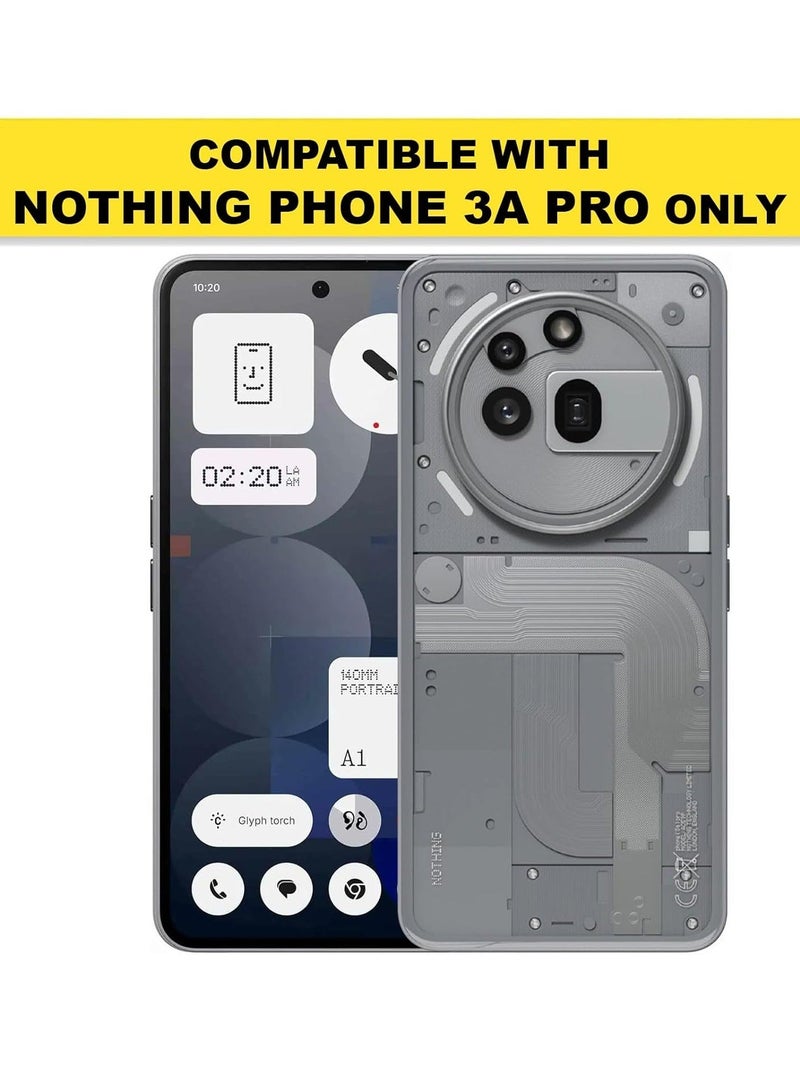 XUNDD Clear Case for Nothing Phone 3A Pro | Premium Rugged | Durable Shock-absorbing Frame | Black Border | Thermoplastic Polyurethane | Airbag Anti-drop Protection - Clear - Image 5