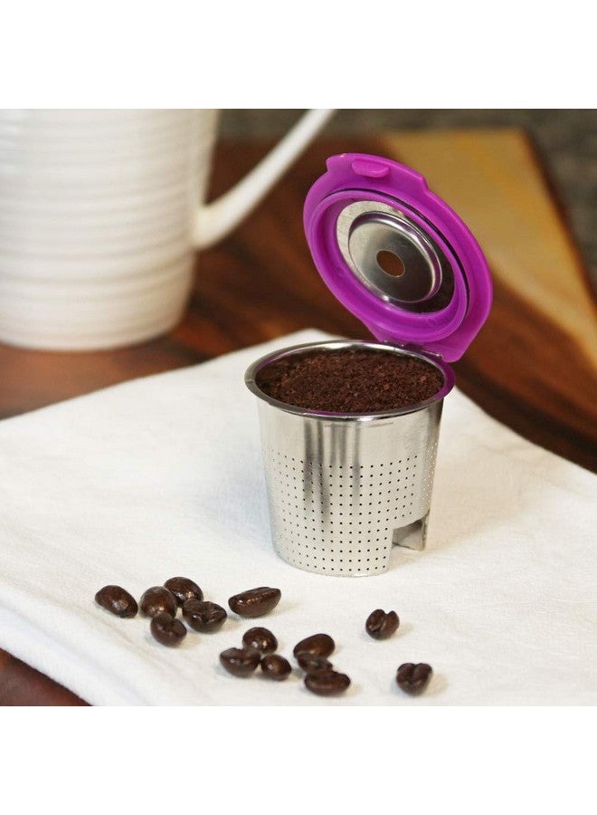 بيرفيكت بود كوب قهوة قابل لإعادة الاستخدام من الفولاذ المقاوم للصدأ من كافيه فلو، قطعتين من بيرفكت بود - كوب كبسولة قابل لإعادة التعبئة مع فلتر قهوة معدني لآلات كيوريج 1.0، كيوريج 2.0، كيه-ديو، كيه-ميني، وموديلات مختارة (انظر جدول التوافق الكامل) - Image 4