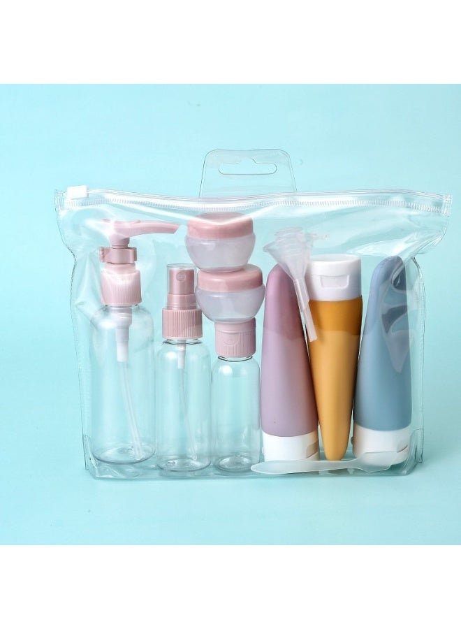 Y&D Travel Bottles for Toiletries 11 PCS, Plastic Travel Size Refillable Containers for Liquid Shampoo, Lotion, Cream, Dispenser Accessories Kit, Leak Proof  - Image 1