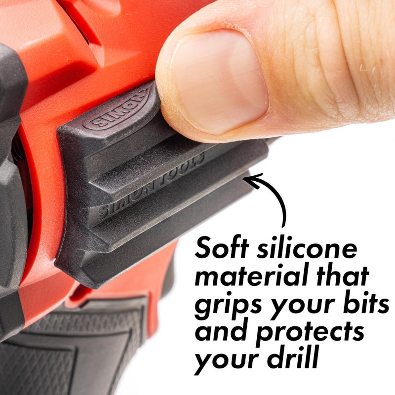 Simon Tools Magnetic Bit Holder for Impact Drivers and Drills - Super Strong Adhesive - Drill Accessory That Fits Most drills: Dewalt, Makita, Klein, Bosch and Milwaukee Bit Holder - Image 4