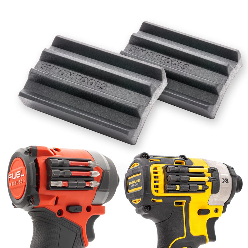 Simon Tools Magnetic Bit Holder for Impact Drivers and Drills - Super Strong Adhesive - Drill Accessory That Fits Most drills: Dewalt, Makita, Klein, Bosch and Milwaukee Bit Holder - Image 1