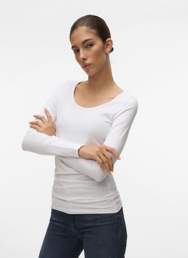 VERO MODA Casual Crew Neck T-Shirt - Image 3
