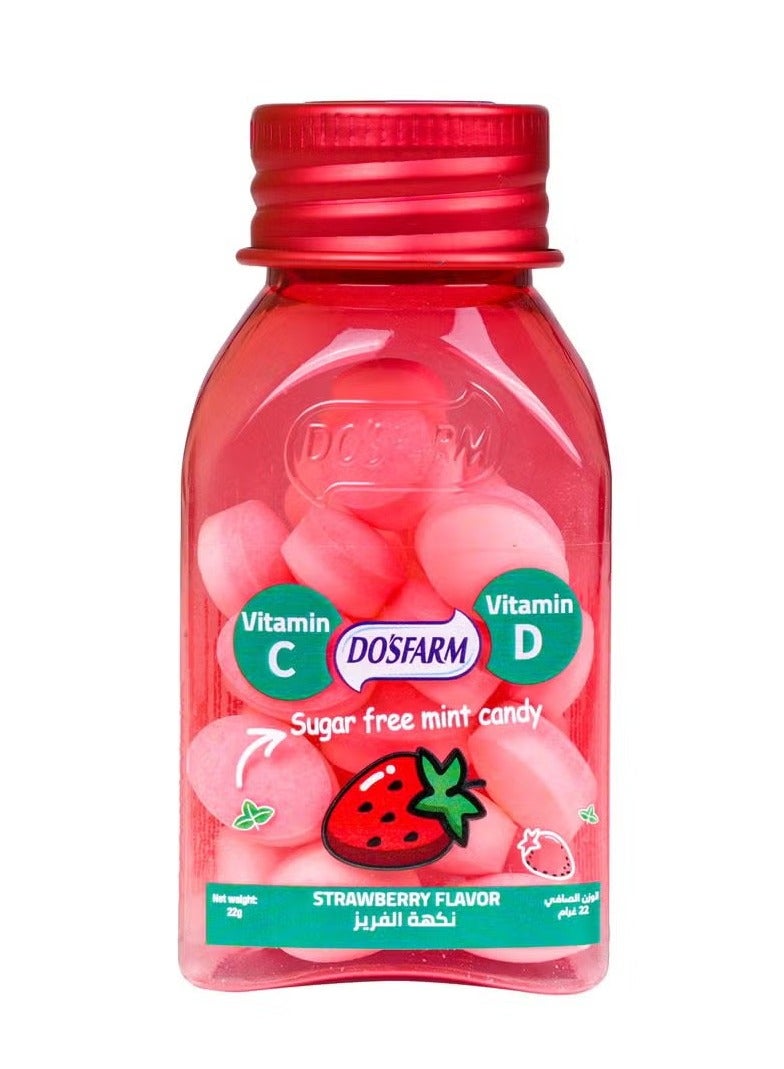 DOSFARM S/F MINT CANDY STRAWBERRY 22GM