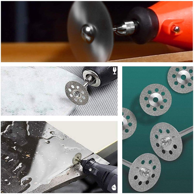 Eacam 45pcs Mini Circular Saw Blade Cutting Disc Set Grinding Wheel Disc Cut-Off Wheels Cutting Discs for Rotary Tool with Transparent Storage Case Electric Grinding Accessories for Cutting Grooving Local & cross border ship compatible - Image 3