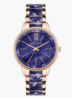 ANNE KLEIN آن كلاين ساعة انالوج للنساء من الستانلس ستيل AK1412NVRG  - Image 1