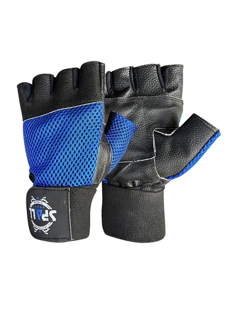 Spall - Weight Lifting Leather Gloves Short Strap Power Lifting Gloves Strong Grip Palm Exercise Fitness Strengthen Gloves Home Gym - Image 1