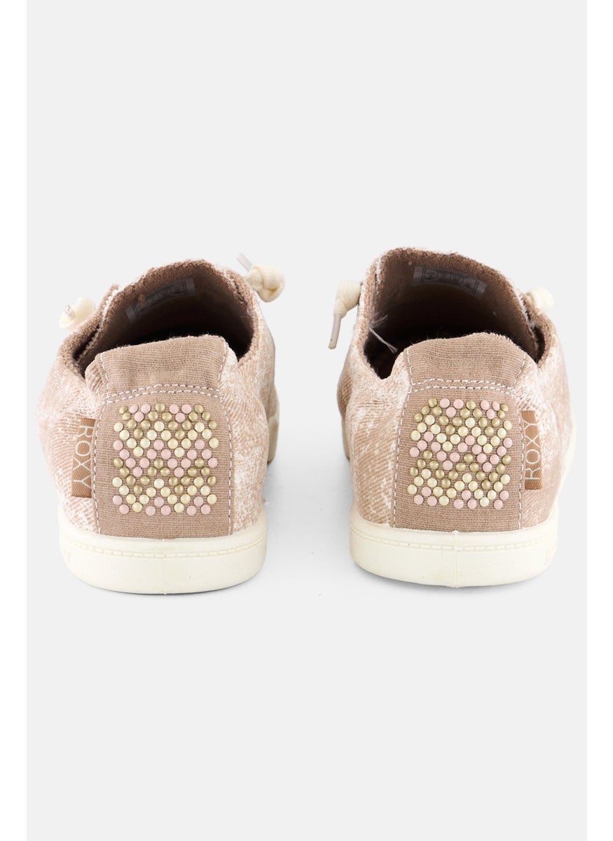 Roxy - Women Rory Lace Up Causal Shoes, Dark Beige - Image 1