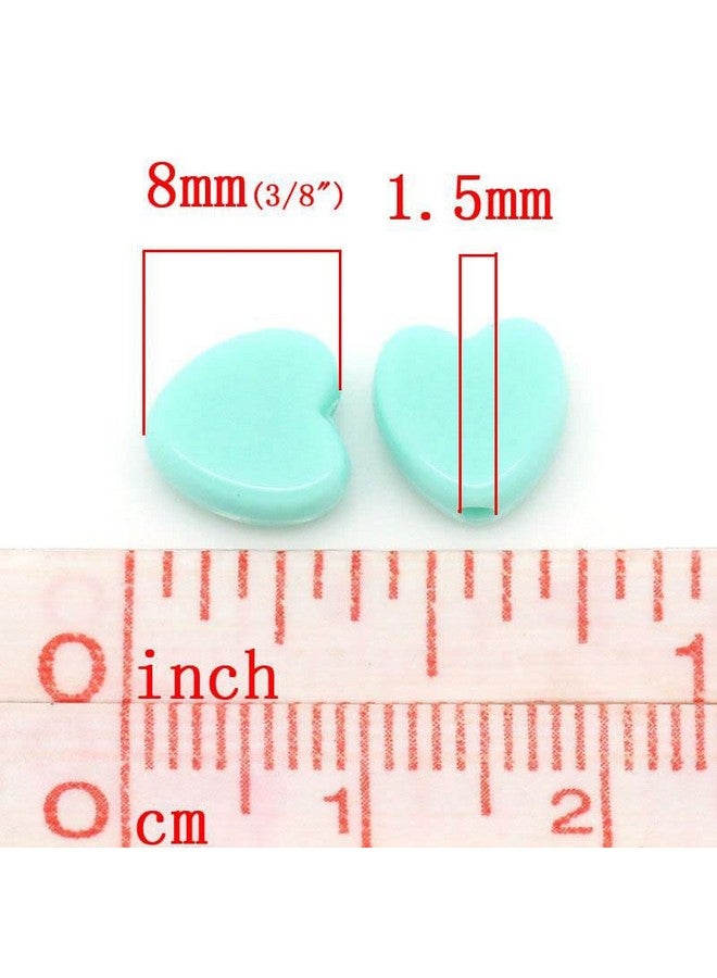 Craft Making Shop 600 Pastel Acrylic Heart Beads Assorted Pastel Colors 8Mm Or 3/8 Inch Diameter With 1.5Mm Hole - Image 4