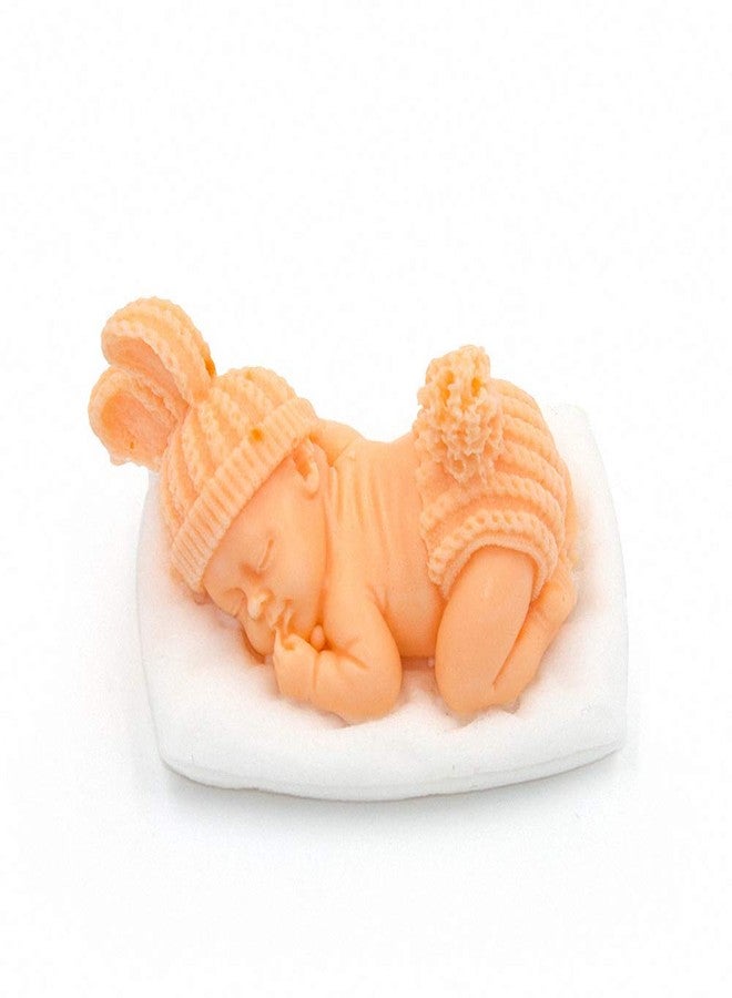Fewo 2Pcs 3D Sleeping Baby Design Silicone Soap Mold - Cute Baby Mold for Making Candle, Cake, Chocolate, Fondant, Resin Crafts, Aromatherapy, Gypsum - Image 3