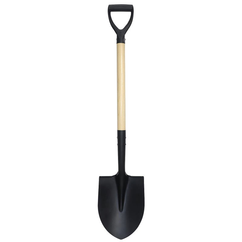 VNIMTI Shovel for Digging,Round Shovel, Garden Tool with D-Handle, 41 Inches in Overall Length, Wooden Handel Garden Shovel,Beach Shovel, Car Snow Shovel - Image 1