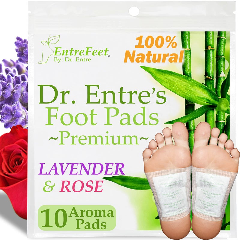 EntreFeet Dr. Entre's Foot Pads: Premium Natural Lavender & Rose Foot Patches | 10 Pack - Image 4