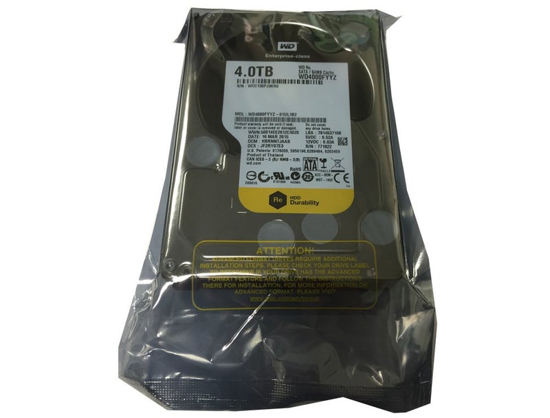 Western Digital WD4000FYYZ ENTERPRISE 4TB 7200RPM 64MB Cache SATA 6.0Gb/s 3.5 internal hard drive - Image 3