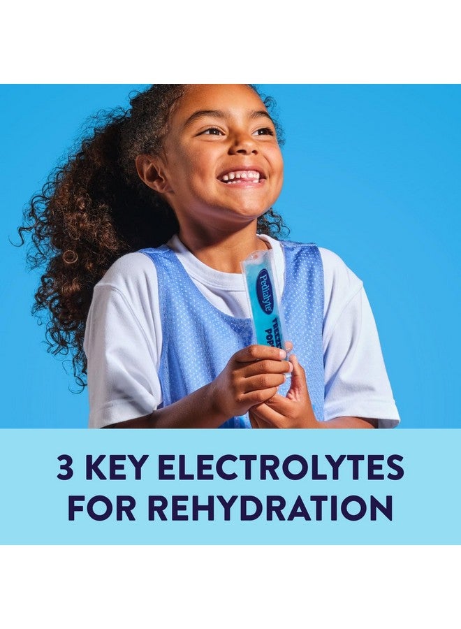 Pedialyte بيداليتي محلول الإلكتروليت مصاصات مثلجة | تغليف موسمي | مجموعة متنوعة من الترطيب - عنب، توت أزرق، كرز، برتقال | عبوة من 64 - Image 4
