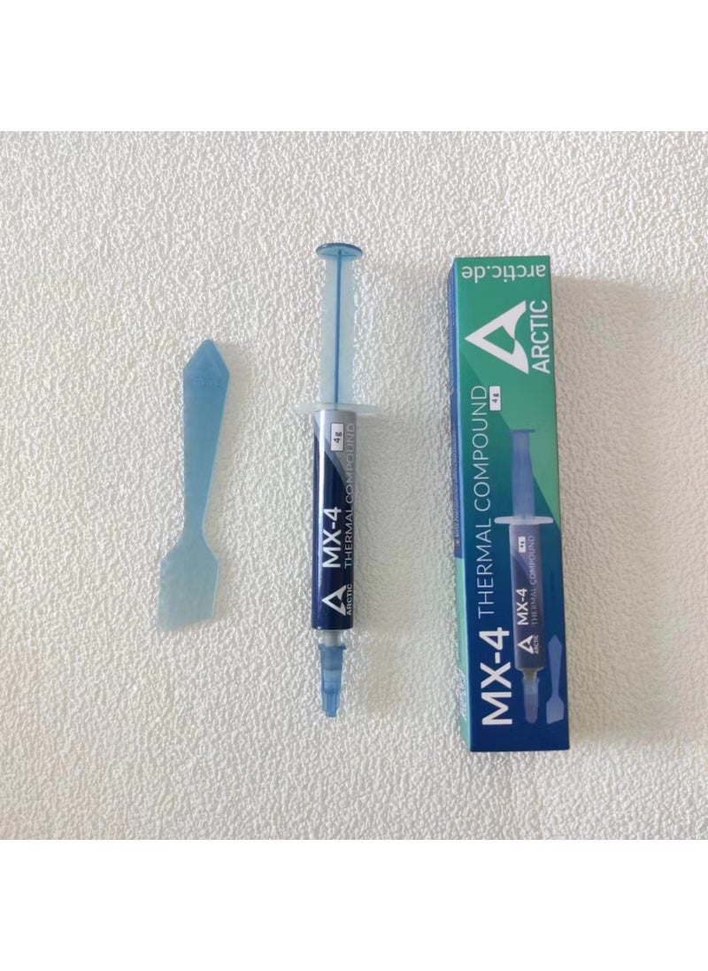 Generic Arctic Mx-4 4g CPU Graphics Card Special Thermal Silicon Grease Heat Sink Paste Notebook Thermal Grease Heat Dissipation 4g color box 