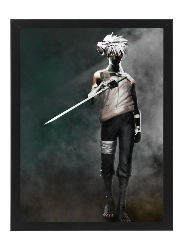 RKN Digital Wall Art Poster Frame Kakashi Hatake  30X40 cm - Image 1