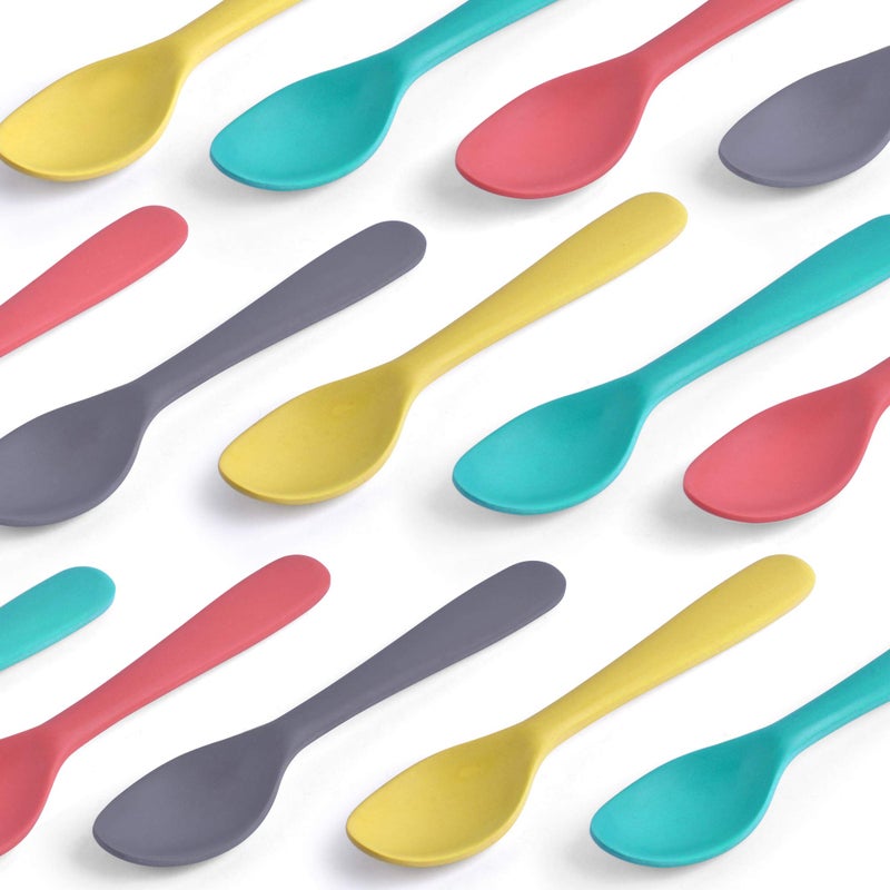 GET FRESH Bamboo Kids Spoons Set - 4-Pack Colorful Cutlery for Everyday Use - Reusable Fiber Utensils for Daily Mealtime - Large Spoons for Toddlers and School Children - Image 2