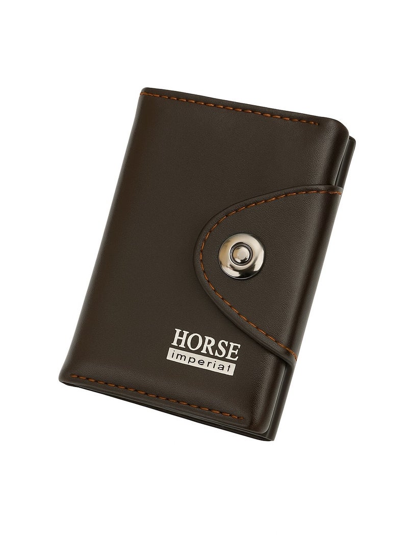 إيمبريل هورس كراتة وحاملة بطاقات- بني غامق