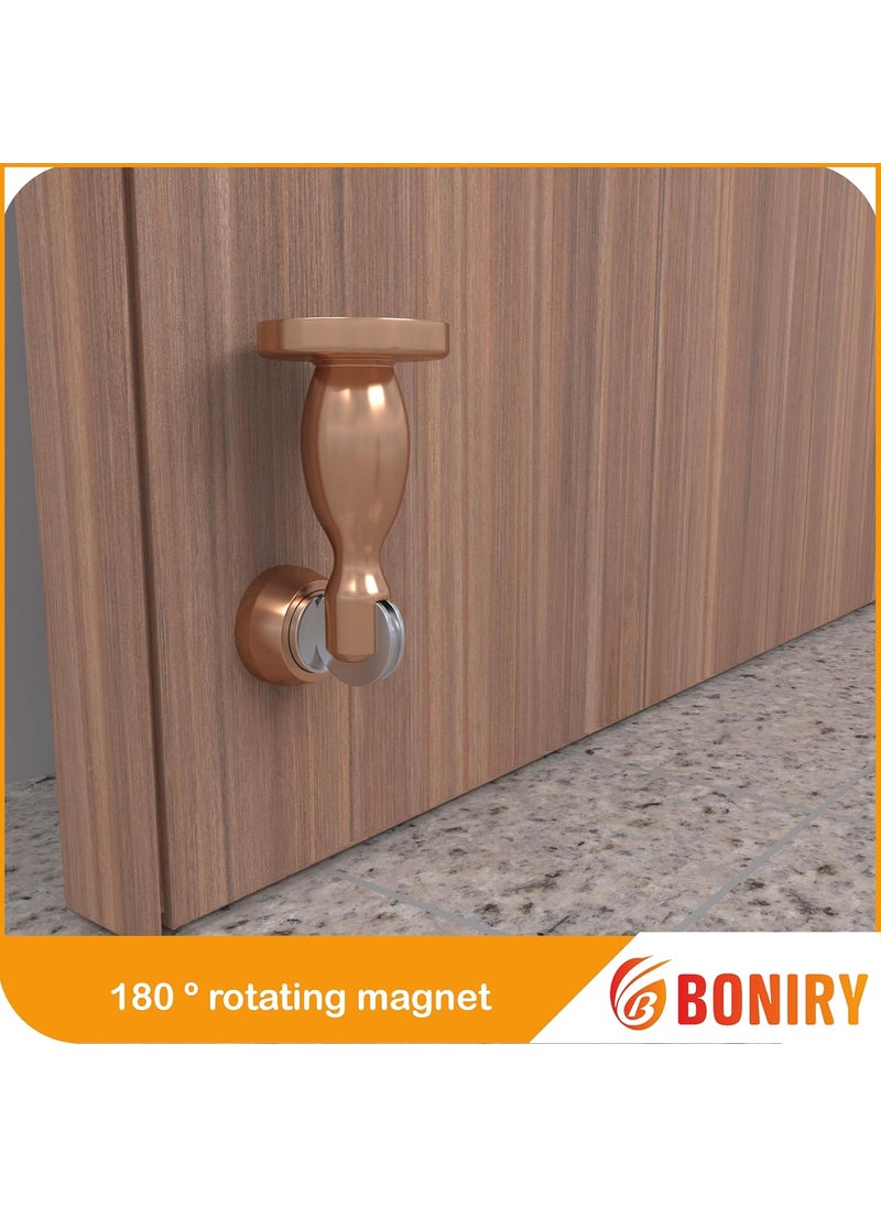 Boniry Boniry Premium Magnetic Door Stopper Durable Stylish Rustproof Protects Doors Strong Hold Easy Installation Perfect for Home Office Use 2 Rose Gold  - Image 4