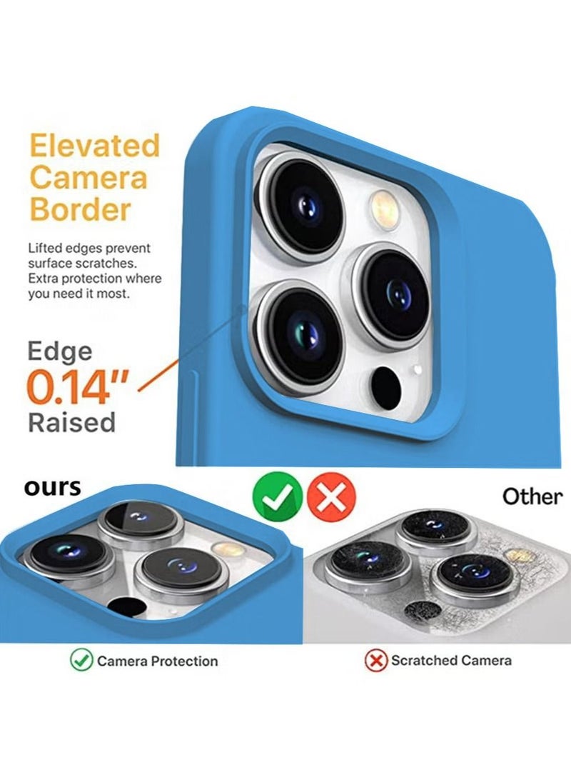 IAF iPhone 15 Pro Max Mobile Case Cover with Soft Liquid Silicone Protection Anti-Scratch Shockproof Accessories Slim Protective Back Cover with Comfortable Hold Touch Feeling and Anti-fingerprint - Image 2