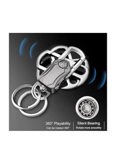 OUYoo OUYoo 2piece pack，key chain,keychain clip,Universal Key Fob Keychain Holder for Men and Women,360 Degree Rotatable,Bottle Opener,Carabiner Car Key Chains,Additional United Arab Emirates Flag Keychain.  - Image 3