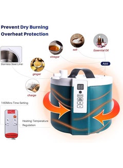 Arabest Portable Sauna, Personal Sauna for Home with 2L Steam Generator, Personal Sauna Tent, Portable Steam Sauna Box with Remote Control, Steam Saunas for Home,at Home Sauna  - Image 4
