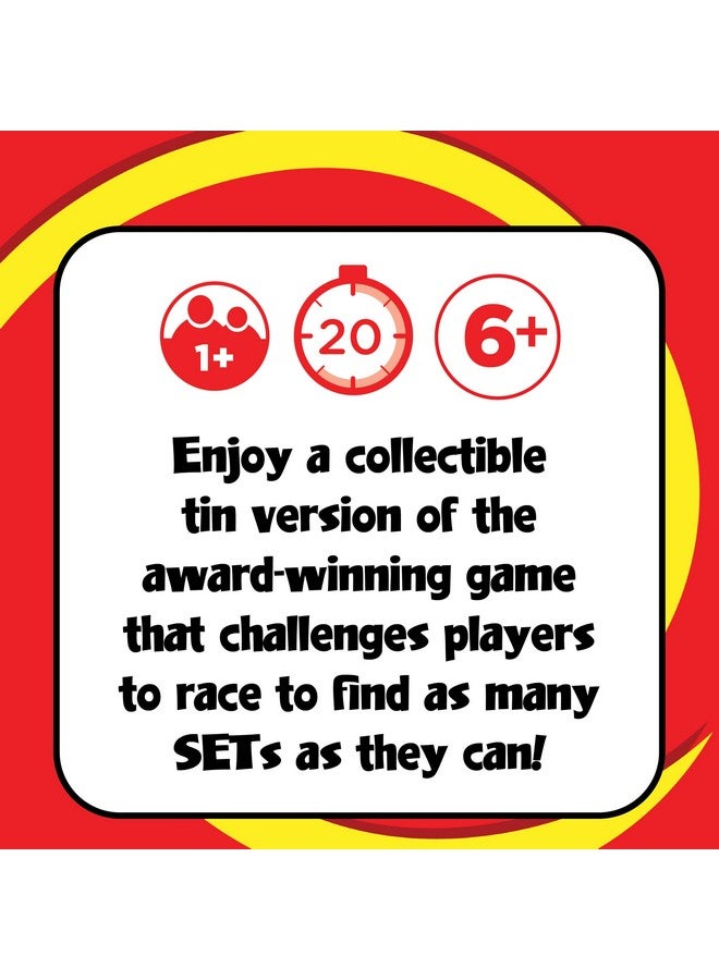 PlayMonster SET Card Games for Kids - Collectors Tin, Matching Game, Learning Games, Fun Family Games, Game Night, Travel Games, Memory Game, Learning Game, Multi-Player Card Game of Visual Perception, Ages 6+ - Image 3