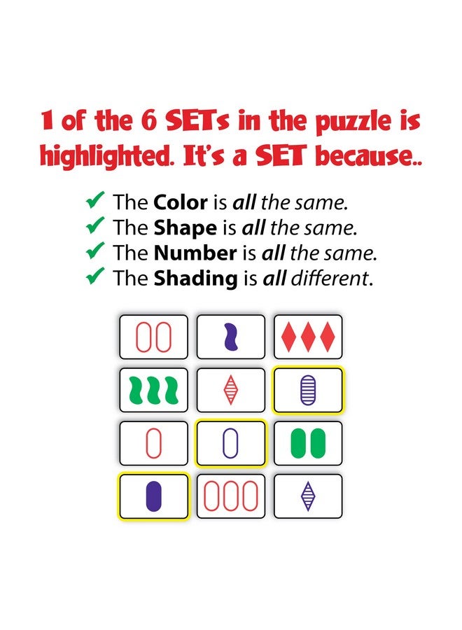 PlayMonster SET Card Games for Kids - Collectors Tin, Matching Game, Learning Games, Fun Family Games, Game Night, Travel Games, Memory Game, Learning Game, Multi-Player Card Game of Visual Perception, Ages 6+ - Image 4