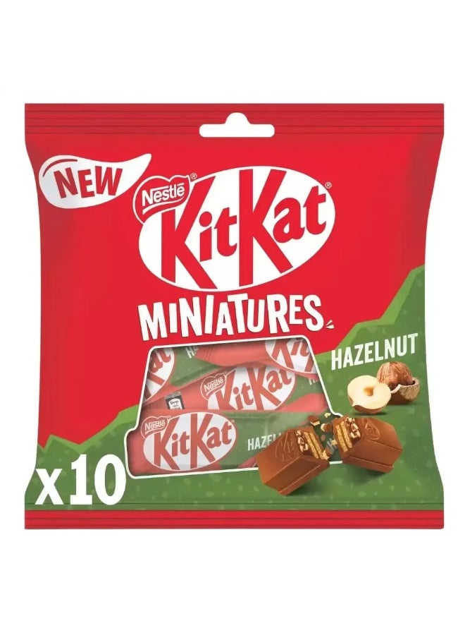 Nestle Nestle Kitkat Miniatures Hazelnut Chocolate Wafer- 10pcs 
