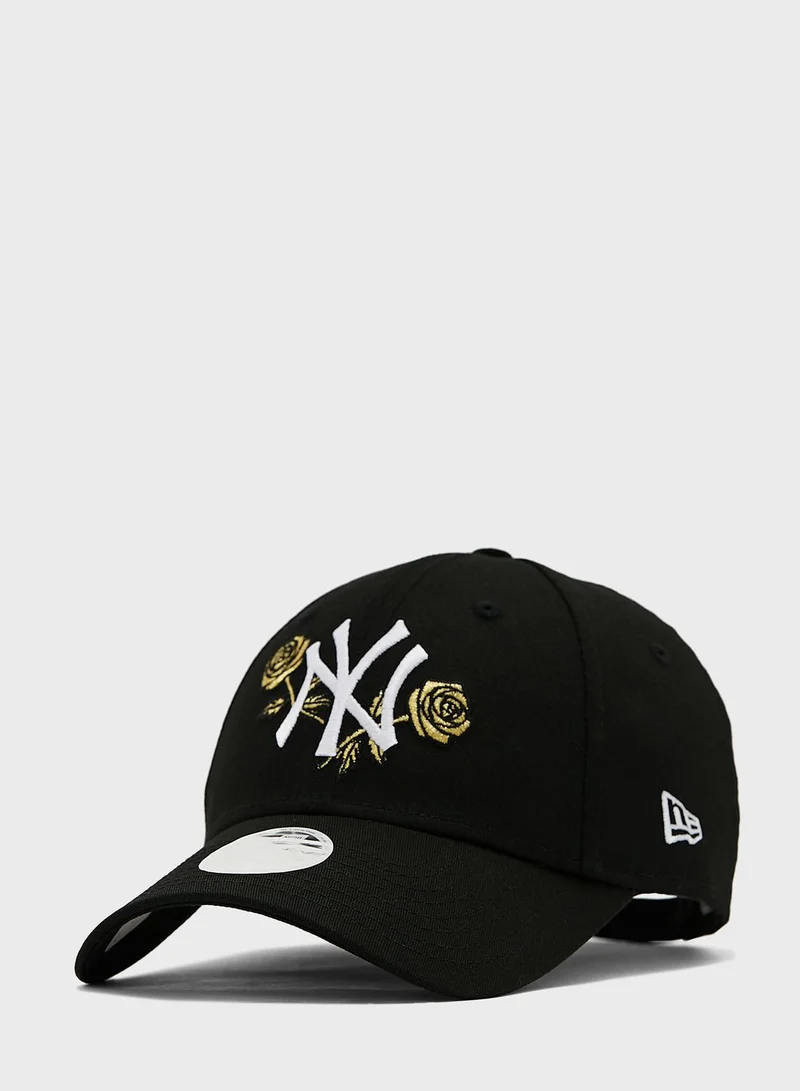 NEW ERA 9Forty New York Yankees Floral Metallic Cap