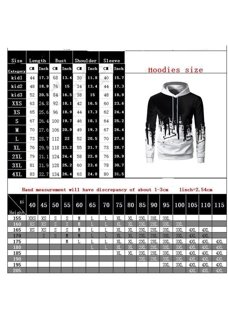 سويت شيرت فضفاض بغطاء رأس وطبعة رقمية ثلاثية الأبعاد من Stranger Things - Image 2