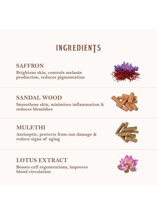 Organic Netra Ayurvedic Kumkumadi Tailam Face Oil For Glowing Skin;Enriched With Pure Kashmiri Saffron & Goat Milk ;Reduces Pigmentation And Fades Dark Spot; Enriched With Vitamin E 30Ml (Pack Of 1) - Image 4